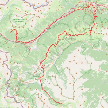 Itinéraire Nice Val 2, distance, dénivelé, altitude, carte, profil, trace GPS