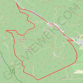 Itinéraire TOUR DU AMSELKOPF (STEINBACH), distance, dénivelé, altitude, carte, profil, trace GPS