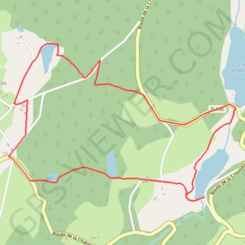 Itinéraire Circuit des étangs - Lamazière-Basse - Pays de Haute Corrèze, distance, dénivelé, altitude, carte, profil, trace GPS