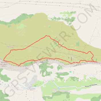 Itinéraire Raquettes sur le Plateau de Calern, distance, dénivelé, altitude, carte, profil, trace GPS