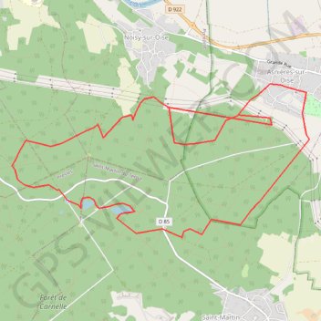 Itinéraire Rando en forêt de Carnelle (95), distance, dénivelé, altitude, carte, profil, trace GPS