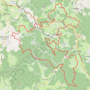 Itinéraire À Belleroche, distance, dénivelé, altitude, carte, profil, trace GPS