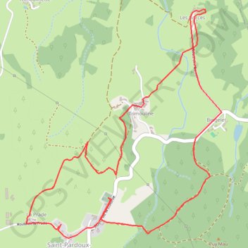 Itinéraire Boucle des Gorces, distance, dénivelé, altitude, carte, profil, trace GPS