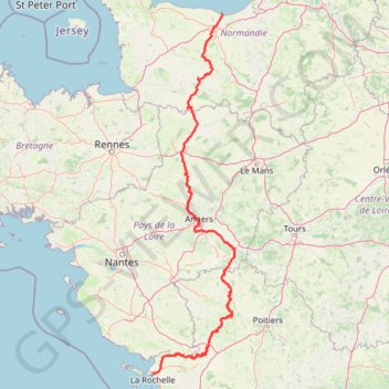 Itinéraire La Vélo Francette, distance, dénivelé, altitude, carte, profil, trace GPS