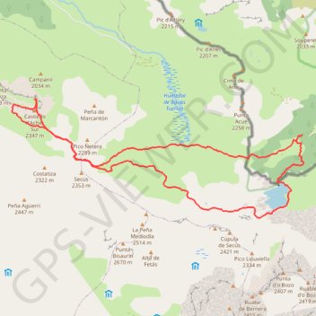 Itinéraire Castillo de Acher par la cheminée Ledormeur, distance, dénivelé, altitude, carte, profil, trace GPS