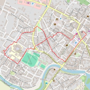 Itinéraire Fonta, distance, dénivelé, altitude, carte, profil, trace GPS