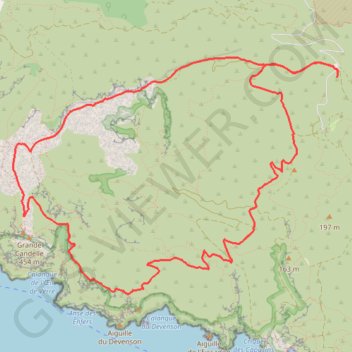 Itinéraire Les Calanques, distance, dénivelé, altitude, carte, profil, trace GPS