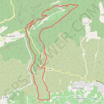 Itinéraire Tour de Font Jouval, distance, dénivelé, altitude, carte, profil, trace GPS