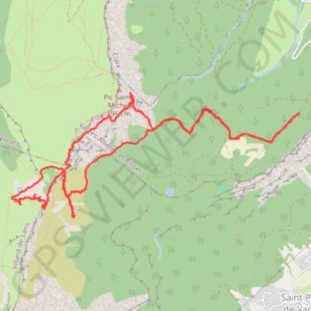 Itinéraire Col de l'Arc depuis Saint Ange (Vercors), distance, dénivelé, altitude, carte, profil, trace GPS