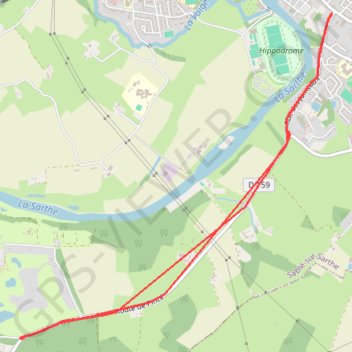 Itinéraire pcr, distance, dénivelé, altitude, carte, profil, trace GPS
