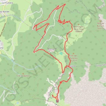 Itinéraire Tête du Parmelan par les Rochers blancs, distance, dénivelé, altitude, carte, profil, trace GPS