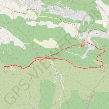 Itinéraire Le Pilon du Roi - Le Grand Puech, distance, dénivelé, altitude, carte, profil, trace GPS