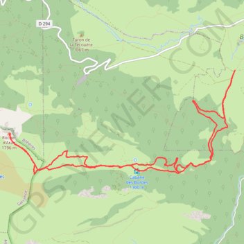 Itinéraire Rocher d'aran, distance, dénivelé, altitude, carte, profil, trace GPS