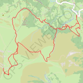 Itinéraire L'Omi Agut - Estaing, distance, dénivelé, altitude, carte, profil, trace GPS