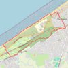 Itinéraire Kronkelend bospad in De Haan – Strandpromenade De Haan rondtocht vanuit Concessiewijk, distance, dénivelé, altitude, carte, profil, trace GPS