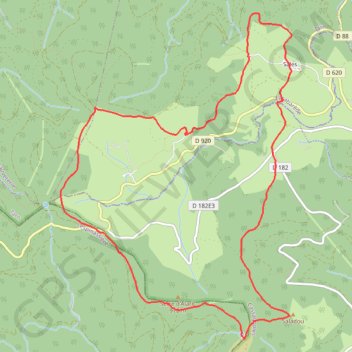 Itinéraire Fontaine des 3 Évêques, distance, dénivelé, altitude, carte, profil, trace GPS