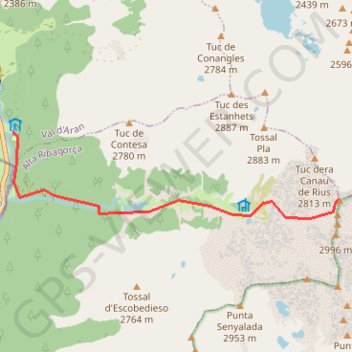 Itinéraire Besiberri Nord par l'estany de Besiberri, distance, dénivelé, altitude, carte, profil, trace GPS