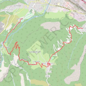 Itinéraire Tour du Mont l'évèque, distance, dénivelé, altitude, carte, profil, trace GPS