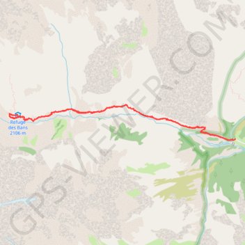 Itinéraire Vallouise - Pelvoux, refuge des Bancs, distance, dénivelé, altitude, carte, profil, trace GPS