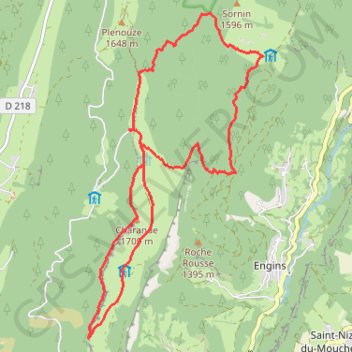 Itinéraire Autrans-Méaudre en Vercors Marche à pied, distance, dénivelé, altitude, carte, profil, trace GPS