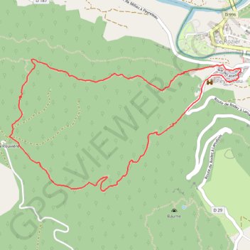 Itinéraire La rouvierette, distance, dénivelé, altitude, carte, profil, trace GPS