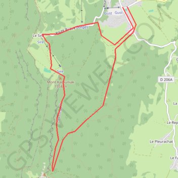 Itinéraire La croix du Nivolet, distance, dénivelé, altitude, carte, profil, trace GPS