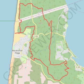 Itinéraire Boucle VTT dans la forêt de Biscarrosse, distance, dénivelé, altitude, carte, profil, trace GPS