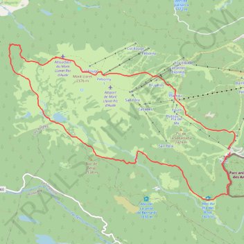 Itinéraire skirandollaret, distance, dénivelé, altitude, carte, profil, trace GPS