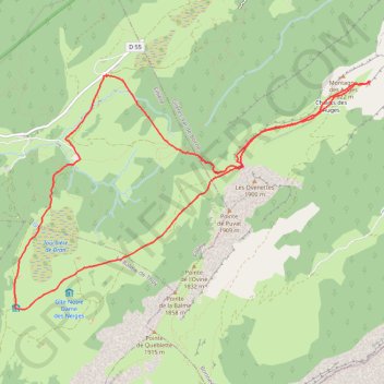 Itinéraire Le plateau des Glières, distance, dénivelé, altitude, carte, profil, trace GPS