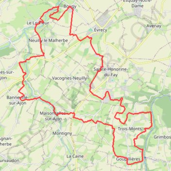 Itinéraire Le Locheur, distance, dénivelé, altitude, carte, profil, trace GPS