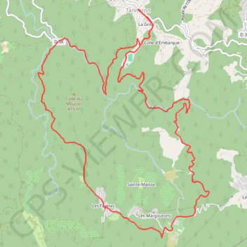 Itinéraire Les Crêtes de Tanneron, distance, dénivelé, altitude, carte, profil, trace GPS