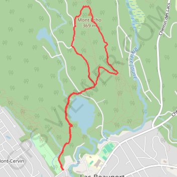 Itinéraire Mont Écho, distance, dénivelé, altitude, carte, profil, trace GPS
