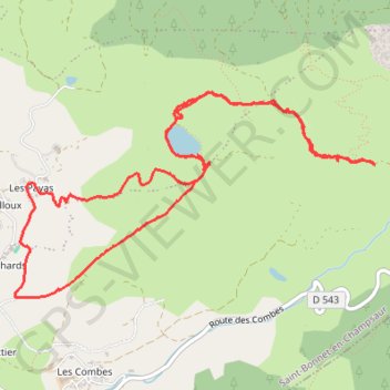 Itinéraire Lac de Barbeyroux, distance, dénivelé, altitude, carte, profil, trace GPS