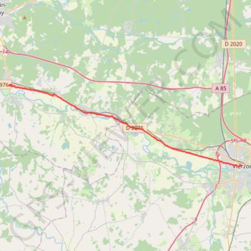 Itinéraire 14 Villefranche/Cher-Vierzon: 25.20 km, distance, dénivelé, altitude, carte, profil, trace GPS