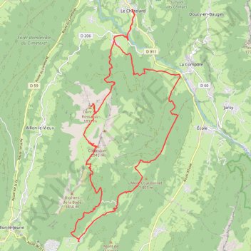 Itinéraire Thomas rando, distance, dénivelé, altitude, carte, profil, trace GPS