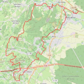 Itinéraire 2019-03-21-Dracy-St Desert-Moroges-Dracy, distance, dénivelé, altitude, carte, profil, trace GPS