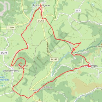 Itinéraire Le Mont Signon, distance, dénivelé, altitude, carte, profil, trace GPS