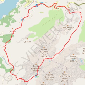 Itinéraire Col du Grand Fond, distance, dénivelé, altitude, carte, profil, trace GPS