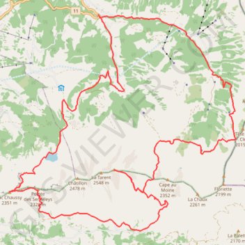 Itinéraire Le Barla’Trail en mode off, distance, dénivelé, altitude, carte, profil, trace GPS