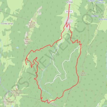 Itinéraire Boucle par le Col de la Buffaz, distance, dénivelé, altitude, carte, profil, trace GPS
