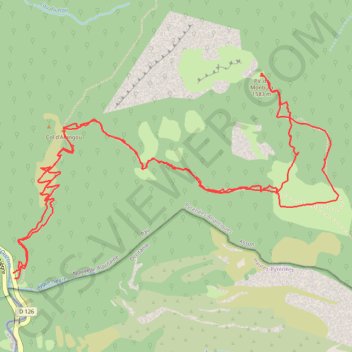 Itinéraire Le Pic du Monbula - Arthez-d'Asson, distance, dénivelé, altitude, carte, profil, trace GPS