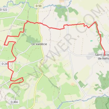 Itinéraire 5 - 12 km, distance, dénivelé, altitude, carte, profil, trace GPS