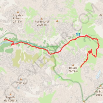 Itinéraire Col du cheval de Bois, distance, dénivelé, altitude, carte, profil, trace GPS