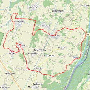 Itinéraire Circuit Nature, distance, dénivelé, altitude, carte, profil, trace GPS