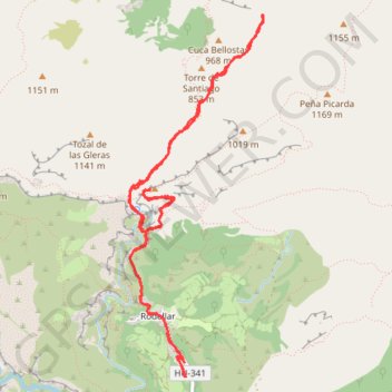 Itinéraire Sierra de Guara-Vigen del Castillo-Mascun inférieur, distance, dénivelé, altitude, carte, profil, trace GPS