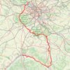 Itinéraire Cergy-Orléans, distance, dénivelé, altitude, carte, profil, trace GPS