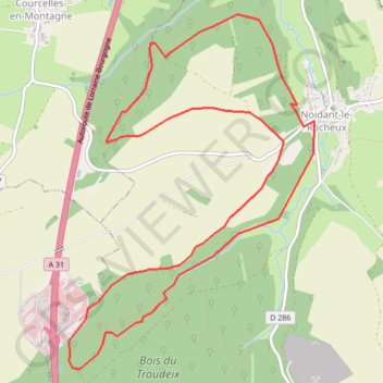 Itinéraire Source de la mouche, distance, dénivelé, altitude, carte, profil, trace GPS