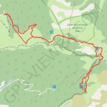 Itinéraire Rando raquettes Col Rousset - Cabane Pison - Col Rousset, distance, dénivelé, altitude, carte, profil, trace GPS