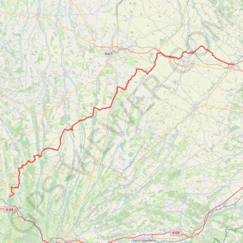Itinéraire L'Isle-Jourdain - Retenue de l'Arrêt Darré, distance, dénivelé, altitude, carte, profil, trace GPS