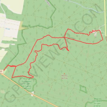 Itinéraire Marche Nordique autour du rocher Canon, distance, dénivelé, altitude, carte, profil, trace GPS